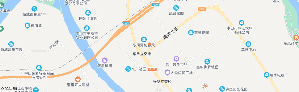 中山东阜路口(东凤壹加壹)_公交站地图_中山公交_妙搜公交查询2024