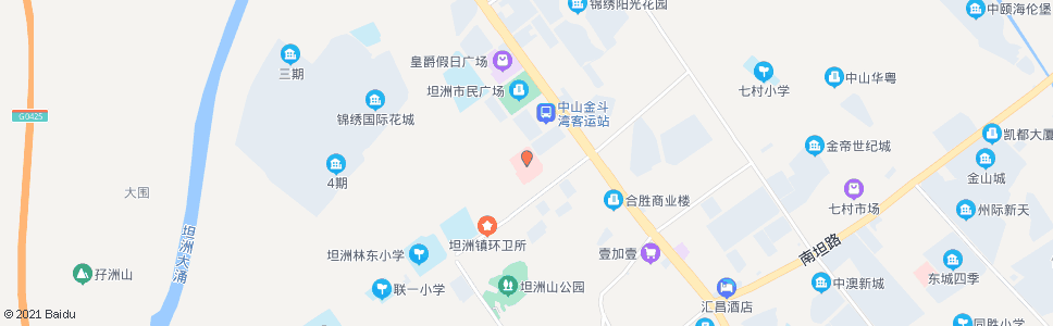 中山坦洲医院_公交站地图_中山公交_妙搜公交查询2024