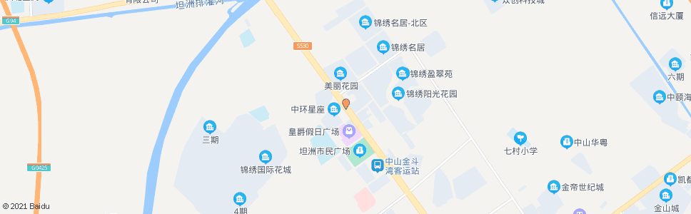 中山汇星建材市场_公交站地图_中山公交_妙搜公交查询2024