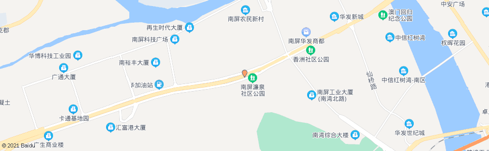 珠海南泉路口(香洲第二医院)_公交站地图_珠海公交_妙搜公交查询2024