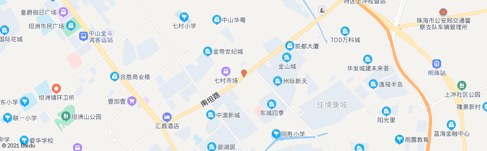 珠海洲际新村_公交站地图_珠海公交_妙搜公交查询2024