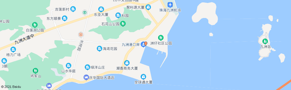 珠海九洲驿站(公交招呼站)_公交站地图_珠海公交_妙搜公交查询2024