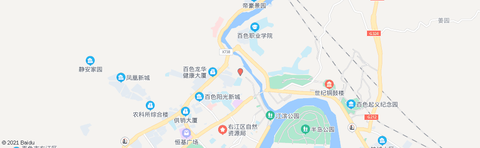 百色百胜街市场_公交站地图_百色公交_妙搜公交查询2024