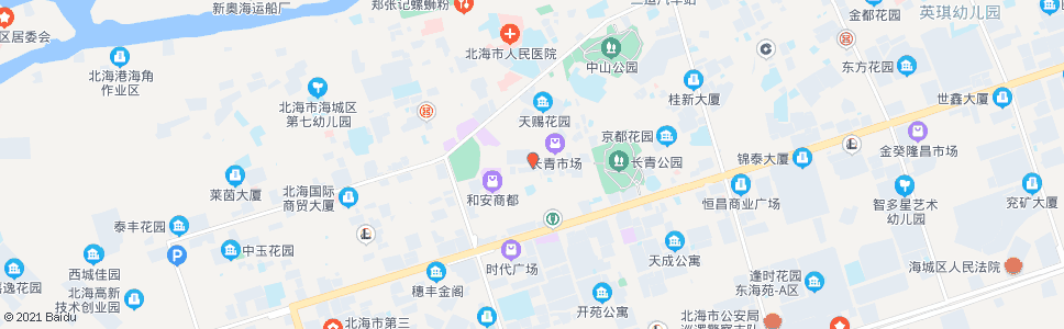 北海公共汽车公司宿舍_公交站地图_北海公交_妙搜公交查询2024