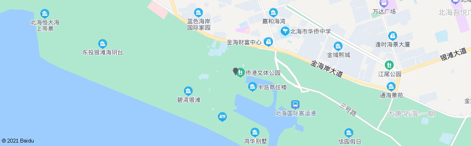 北海侨港文化公园_公交站地图_北海公交_妙搜公交查询2024