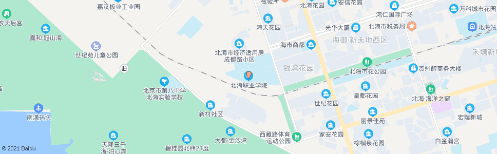 北海银海区职业学校_公交站地图_北海公交_妙搜公交查询2024