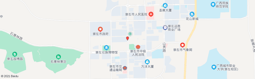 崇左友谊新城路口_公交站地图_崇左公交_妙搜公交查询2024