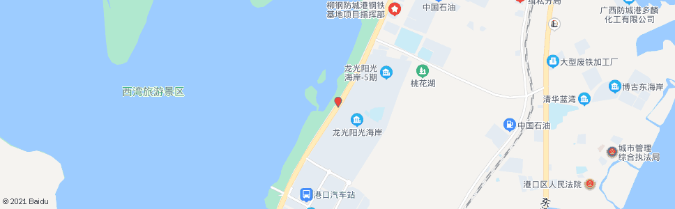 防城港阳光海岸_公交站地图_防城港公交_妙搜公交查询2024