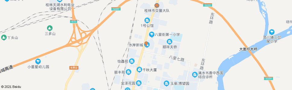 桂林纬八路_公交站地图_桂林公交_妙搜公交查询2024