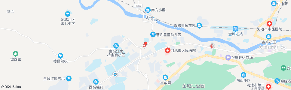 河池市六小_公交站地图_河池公交_妙搜公交查询2024