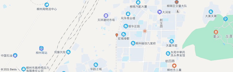 柳州宏城绿都_公交站地图_柳州公交_妙搜公交查询2024
