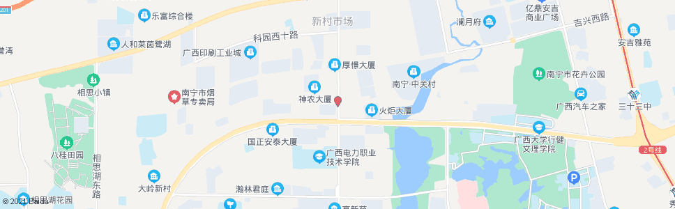 南宁东八科园路口_公交站地图_南宁公交_妙搜公交查询2025