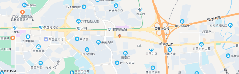 南宁仙葫大道路口_公交站地图_南宁公交_妙搜公交查询2024