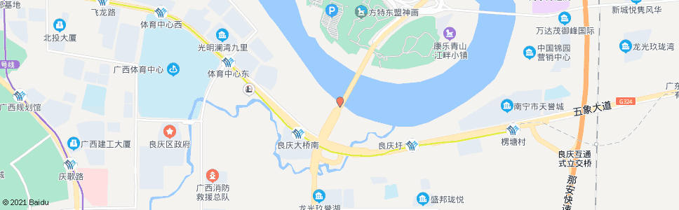 南宁龙岗良庆路口_公交站地图_南宁公交_妙搜公交查询2024