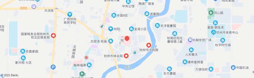 钦州城区医院_公交站地图_钦州公交_妙搜公交查询2024