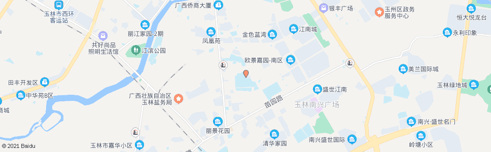 玉林教师新村_公交站地图_玉林公交_妙搜公交查询2025