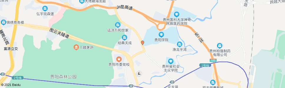 贵阳贵阳学院_公交站地图_贵阳公交_妙搜公交查询2024