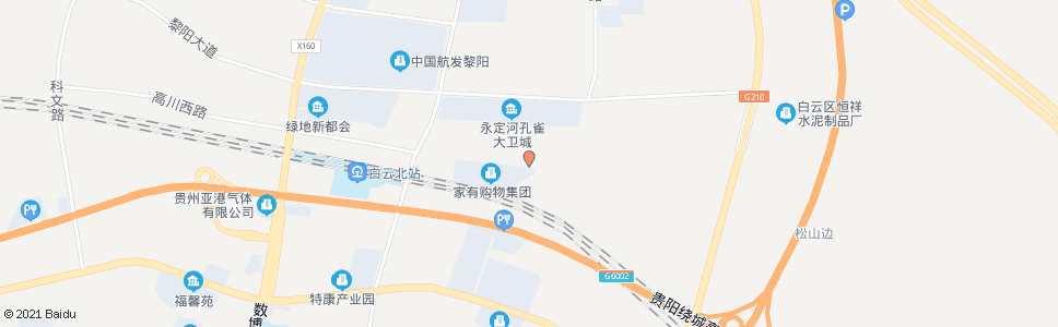 贵阳高川东路(东)_公交站地图_贵阳公交_妙搜公交查询2024