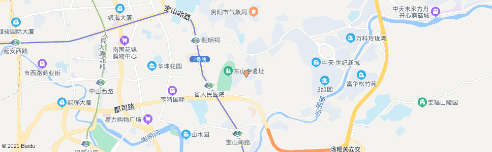 贵阳月亮岩教师新村_公交站地图_贵阳公交_妙搜公交查询2024