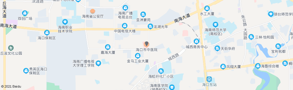 海口市中医院(海口市中医医院)_公交站地图_海口公交_妙搜公交查询2024