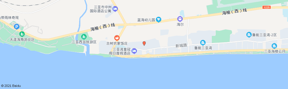 三亚新城港湾一区_公交站地图_三亚公交_妙搜公交查询2024