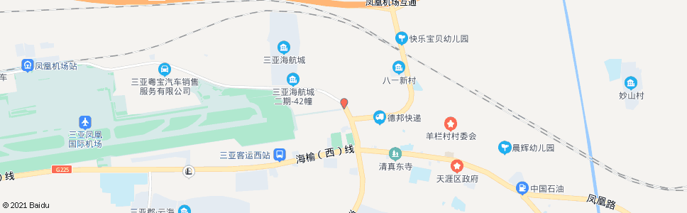 三亚新开田村_公交站地图_三亚公交_妙搜公交查询2024