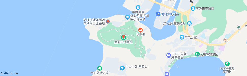 三亚鹿回头风景区_公交站地图_三亚公交_妙搜公交查询2024