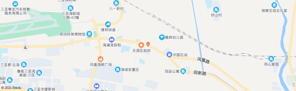 三亚凤凰市场_公交站地图_三亚公交_妙搜公交查询2024