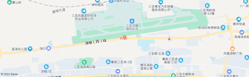 三亚凤凰村_公交站地图_三亚公交_妙搜公交查询2024