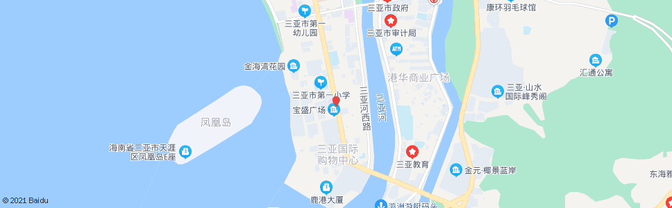 三亚一方百货口市场路口_公交站地图_三亚公交_妙搜公交查询2024