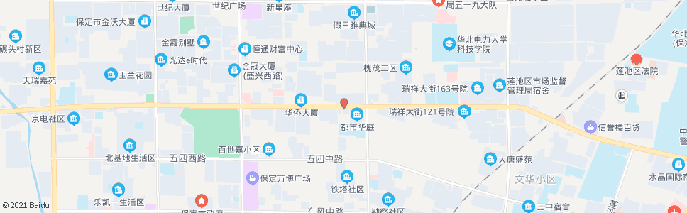 保定七一路阳光大街路口_公交站地图_保定公交_妙搜公交查询2024