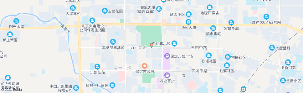 保定竞秀公园南门_公交站地图_保定公交_妙搜公交查询2024