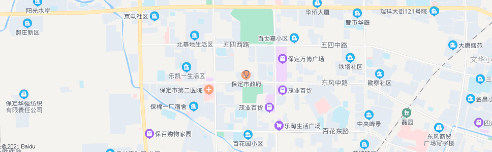 保定市政府_公交站地图_保定公交_妙搜公交查询2024