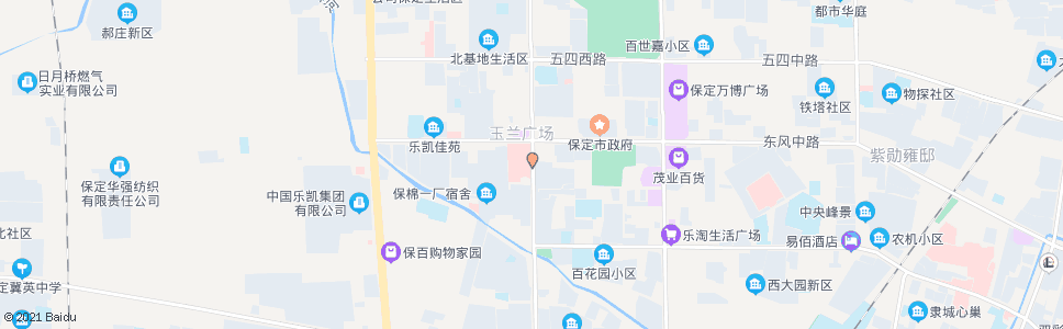 保定市二医院东门_公交站地图_保定公交_妙搜公交查询2024