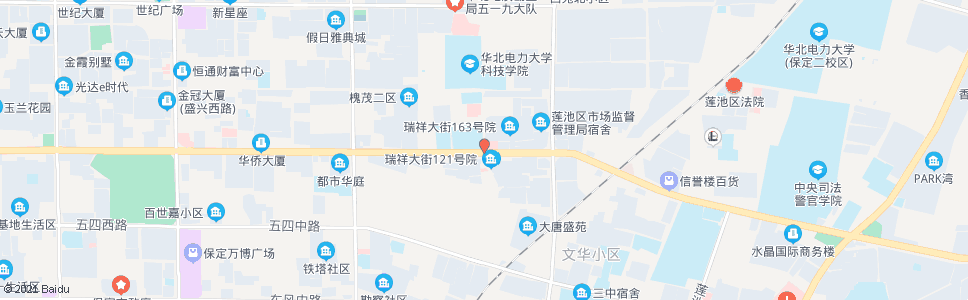 保定七一路瑞祥街口_公交站地图_保定公交_妙搜公交查询2024