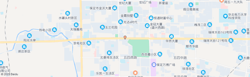 保定向阳大街路口(七一路)_公交站地图_保定公交_妙搜公交查询2024