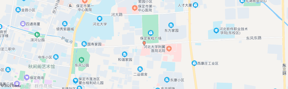 保定省第六医院(军校广场)_公交站地图_保定公交_妙搜公交查询2024