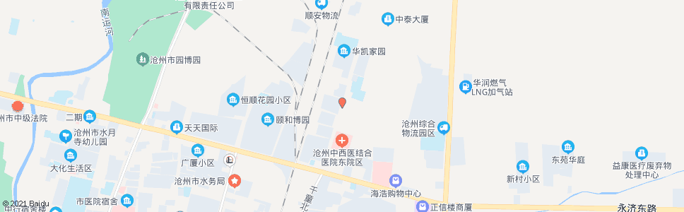 沧州铁路宿舍北楼_公交站地图_沧州公交_妙搜公交查询2024