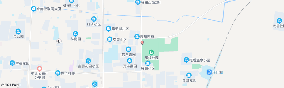 沧州雁翎公园西门_公交站地图_沧州公交_妙搜公交查询2024