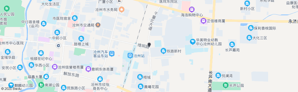 沧州铁路俱乐部_公交站地图_沧州公交_妙搜公交查询2024