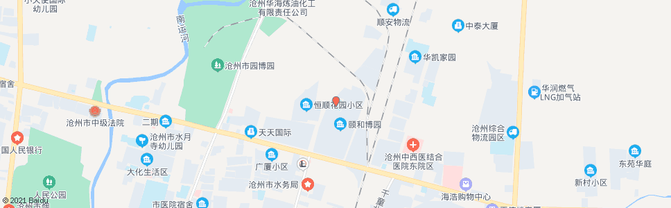 沧州北环小学_公交站地图_沧州公交_妙搜公交查询2024