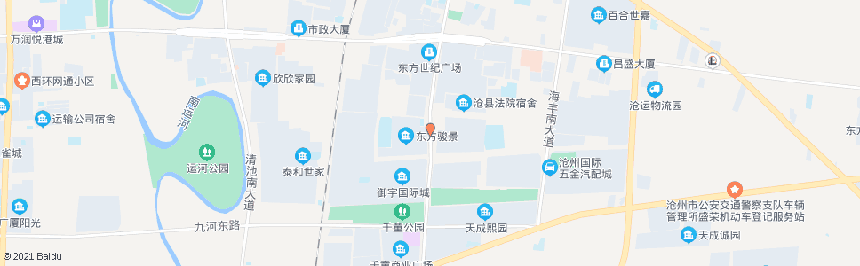 沧州王御史村_公交站地图_沧州公交_妙搜公交查询2024