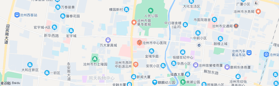 沧州市医院_公交站地图_沧州公交_妙搜公交查询2024