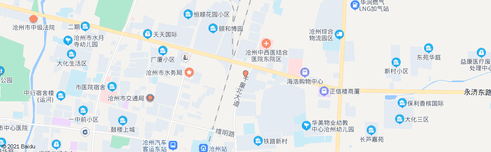 沧州千童北道_公交站地图_沧州公交_妙搜公交查询2024