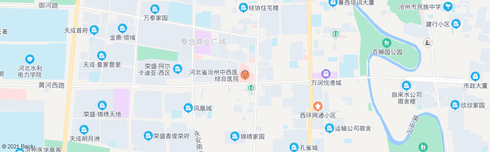 沧州长江医院_公交站地图_沧州公交_妙搜公交查询2024