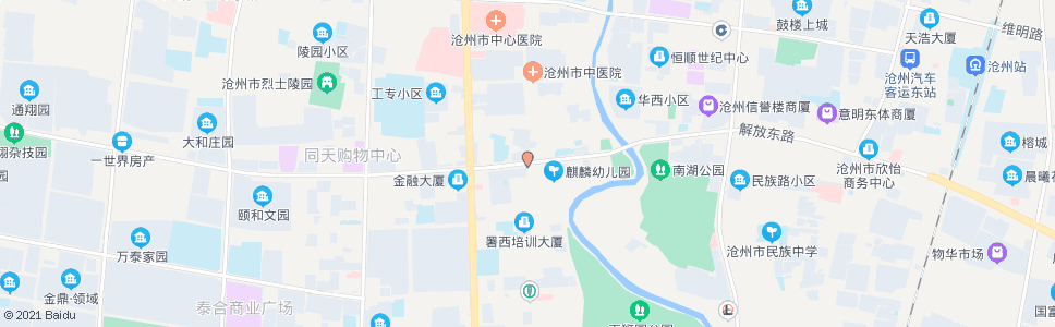 沧州黄河路口(行署西街)_公交站地图_沧州公交_妙搜公交查询2024