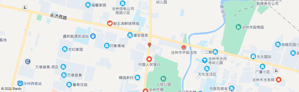 沧州爱齿口腔门诊_公交站地图_沧州公交_妙搜公交查询2024