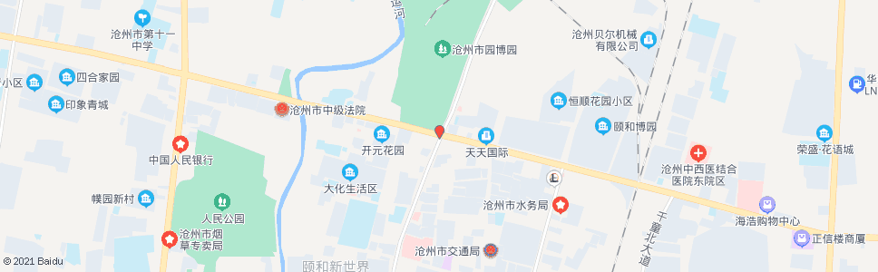 沧州永济路口(清池北大道)_公交站地图_沧州公交_妙搜公交查询2024