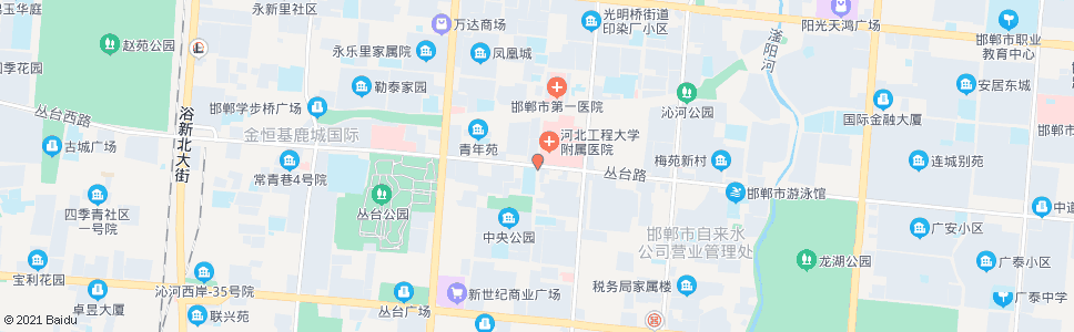 邯郸曙光街丛台路口_公交站地图_邯郸公交_妙搜公交查询2024