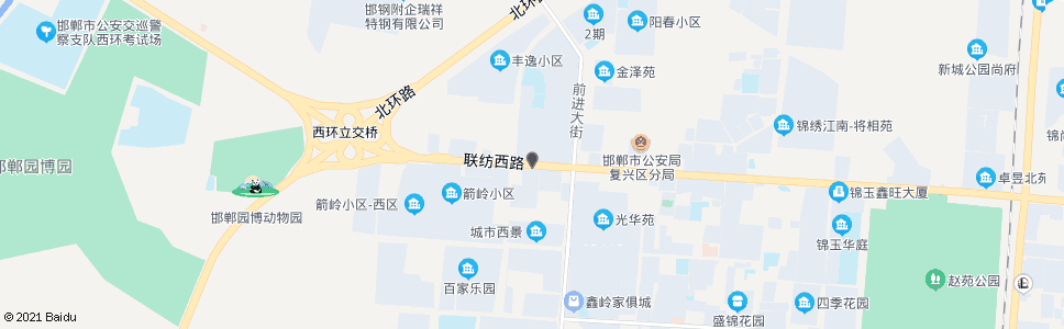 邯郸联纺路前进街口_公交站地图_邯郸公交_妙搜公交查询2024